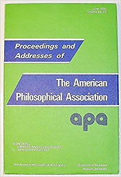 Proceedings and addresses of the American Philosophical Association