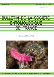 Bulletin de la Société entomologique de France