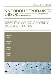 Národohospodářský obzor = Review of Economic Perspectives