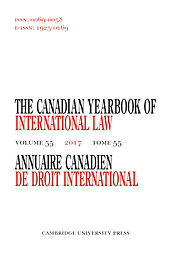 Canadian yearbook of international law