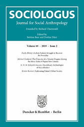 Sociologus  : Zeitschrift für Völkerpsychologie und Soziologie = a journal of sociology and social psychology