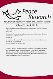 Peace research  : a monthly journal of original research on the problem of war