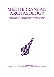 Mediterranean archaeology  : Australian and New Zealand journal for the archaeology of the Mediterranean world