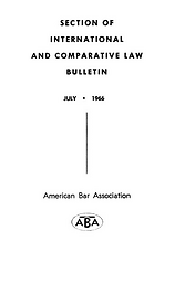 Section of International and Comparative Law Bulletin