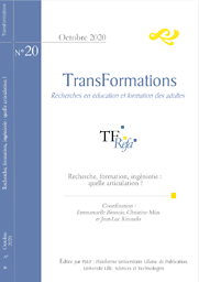 TransFormations  : Recherche en éducation et formation des adultes