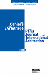 Cahiers de l'arbitrage = The Paris journal of international arbitration