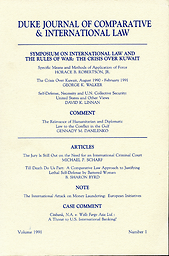 Duke journal of comparative & international law