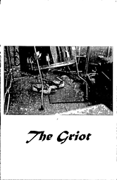 Griot, the black literary journal of the College of the Holy cross