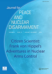 Journal for peace and nuclear disarmament