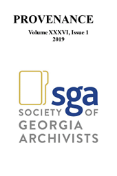 Provenance, journal of the Society of Georgia Archivists
