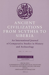 Ancient civilizations from Scythia to Siberia : an international journal of comparative studies in history and archaeology