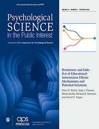 Psychological science in the public interest