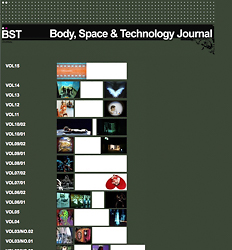 Body, space & technology journal