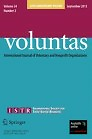 Voluntas : international journal of voluntary and nonprofit organizations