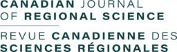 Canadian journal of regional science / Revue canadienne des sciences régionales