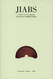 journal of the International Association of Buddhist Studies