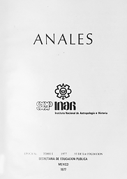 Anales del Instituto Nacional de Antropología e Historia
