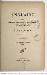 Annuaire de la Société historique, littéraire et scientifique du Club vosgien