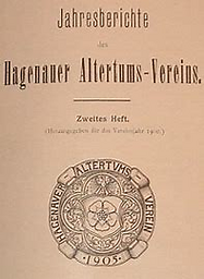 Jahresberichte des Hagenauer Altertumsvereins