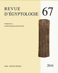 Revue d'égyptologie