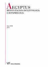 Aegyptus : rivista italiana di egittologia e di papirologia