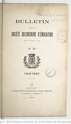 Bulletin de la Société belfortaine d'émulation