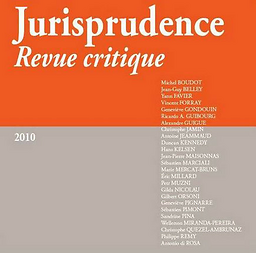 Jurisprudence : revue critique