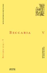 Beccaria : revue d'histoire du droit de punir