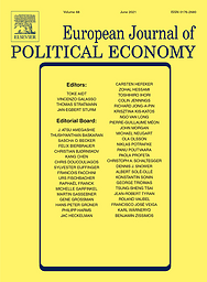 Europäische Zeitschrift für politische Ökonomie = European journal of political economy