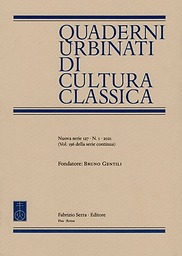 Quaderni urbinati di cultura classica
