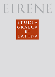 Eirene : studia graeca et latina