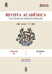 Revista acadêmica da Faculdade de direito do Recife