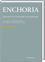 Enchoria : Zeitschrift für Demotistik und Koptologie