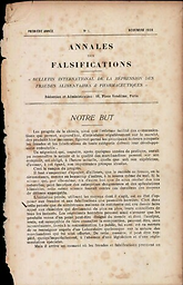 Annales des falsifications