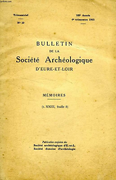 Mémoires de la Société archéologique d'Eure-et-Loir