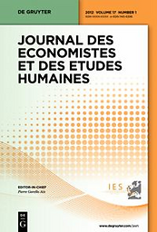 Journal des économistes et des études humaines : a bilingual journal of interdisciplinary studies