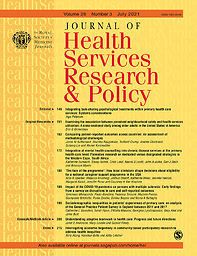 Journal of health services research & policy
