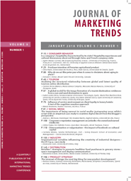 Journal of marketing trends