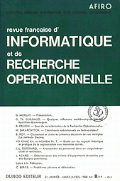 Revue française d'informatique et de recherche opérationnelle