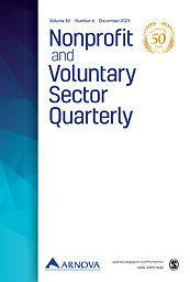 Nonprofit and voluntary sector quarterly
