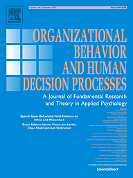 Organizational behavior and human decision processes