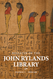Bulletin of the John Rylands Library