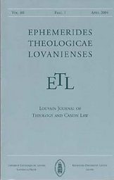 Ephemerides theologicae Lovanienses