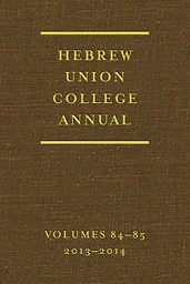 Hebrew Union College annual