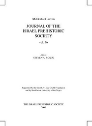 Mitekufat haeven = Journal of the Israel Prehistoric Society