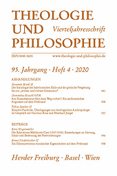 Theologie und Philosophie : Vierteljahresschrift