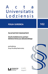 Acta Universitatis Lodziensis. Folia Iuridica