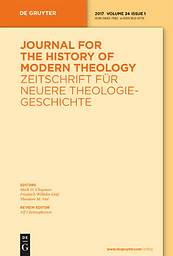 Zeitschrift für neuere Theologiegeschichte = Journal for the History of Modern Theology