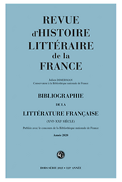Bibliographie de la littérature française