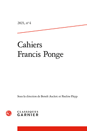 Cahiers Francis Ponge